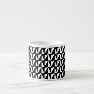 Tasse Expresso Géométrie noir et blanc