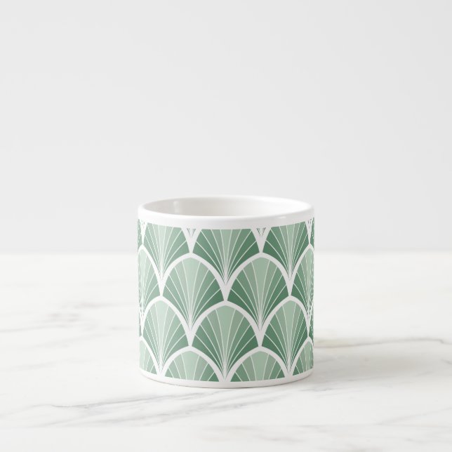 Tasse Expresso Géométrique Classique : Style Art Déco Sans Couleu (Devant)