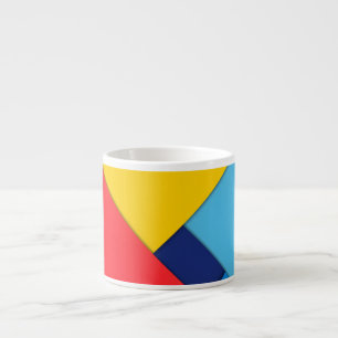Tasse Expresso Géométrique moderne Abstraite