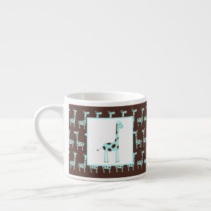Tasse Expresso Giraffe Bleue