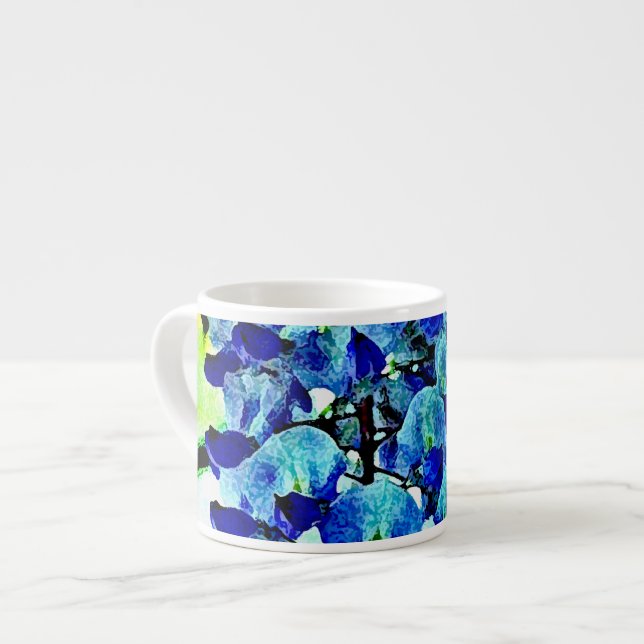 Tasse Expresso Glycines bleues (Devant gauche)