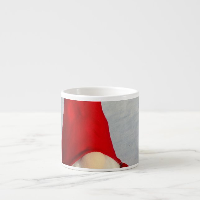 Tasse Expresso Gnome scandinave de Noël (Devant)