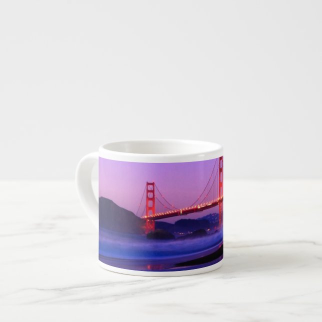 Tasse Expresso Golden gate bridge sur la plage de Baker au (Devant gauche)
