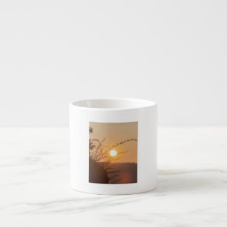 Tasse Expresso Golden Sunset Serenity – Nature Inspired Coffee Mu
