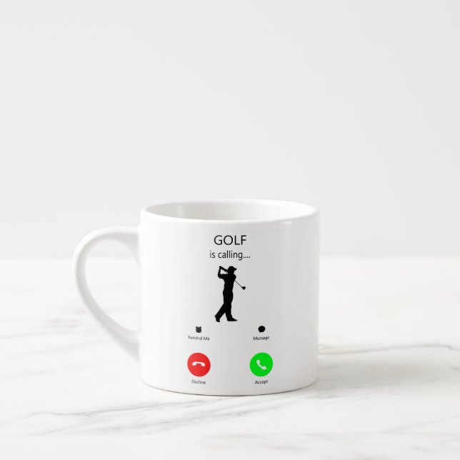 Tasse Expresso Golf Est Appelant, Cadeau Pour Golfer, Cadeau Golf (Gauche)