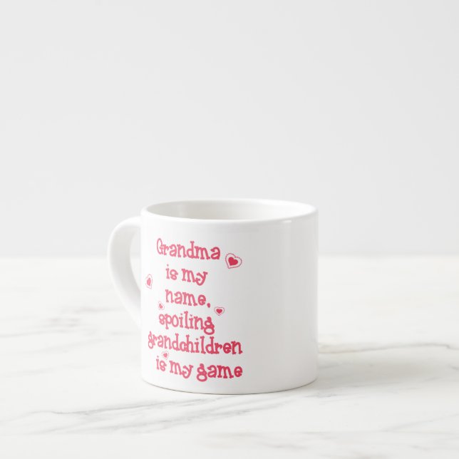 Tasse Expresso Grand-mère est mon nom, Spoiling Grand-enfants est (Devant gauche)