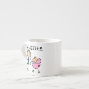 Tasse Expresso Grande soeur avec des cadeaux de petite soeur