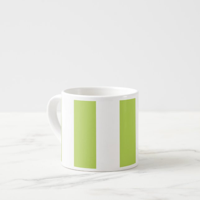Tasse Expresso Grandes Tailles Vertes, Grandes Tailles Blanches,  (Devant gauche)