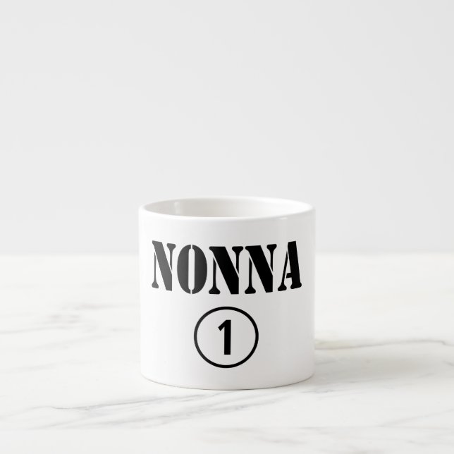 Tasse Expresso Grands-mères italiennes : L'ONU de Nonna Numero (Devant)