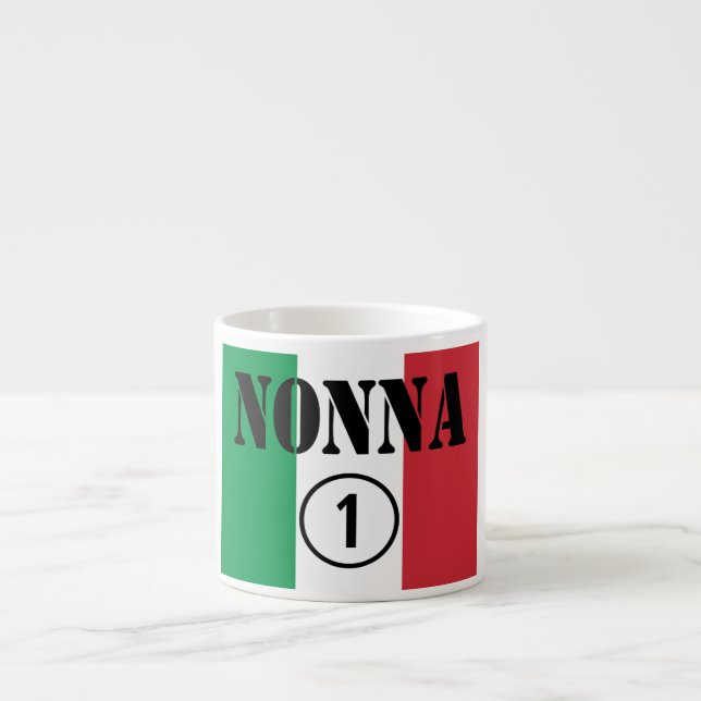 Tasse Expresso Grands-mères italiennes : L'ONU de Nonna Numero (Devant)