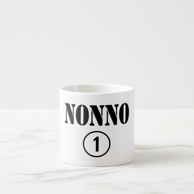 Tasse Expresso Grands-pères italiens : L'ONU de Nonno Numero (Devant)