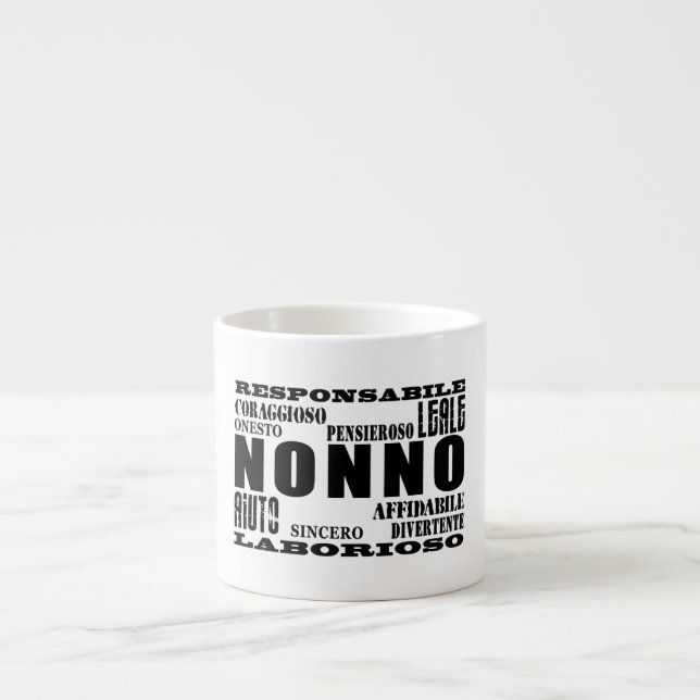 Tasse Expresso Grands-pères italiens : Qualités (Devant)