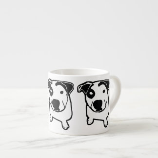 Tasse Expresso Graphique d'à l'os de pitbull