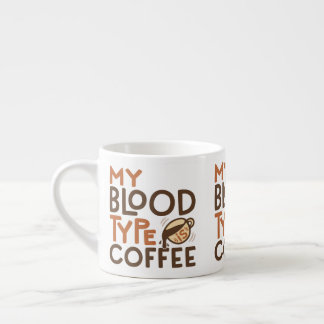 Tasse Expresso Graphique du type de sang café pour le cadeau d'am