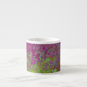 Tasse Expresso Gras, Coloré, Peinture à rayures, Grunge Abstrait