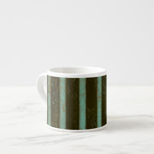 Tasse Expresso Grate d'air turquoise contemporaine