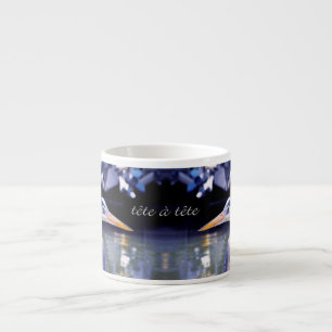 Tasse Expresso Great Blue Herons tête à tête
