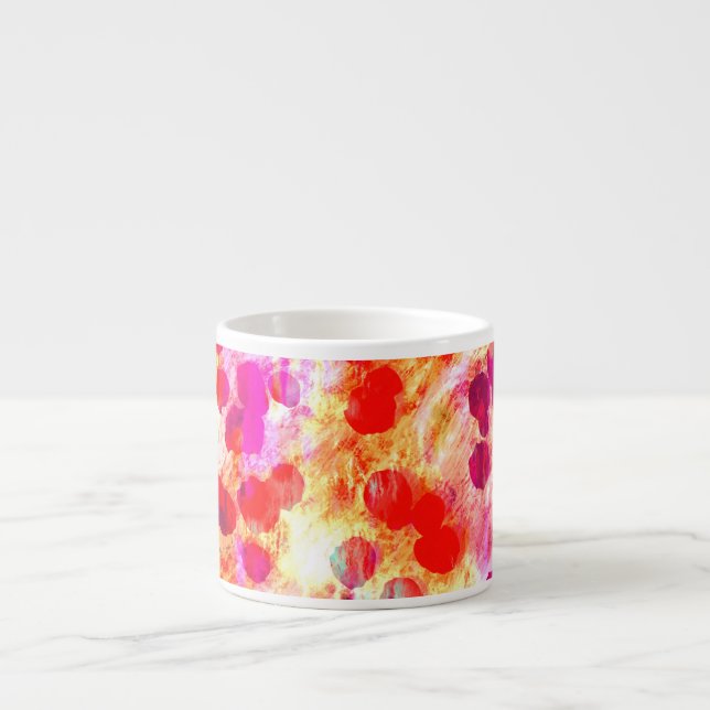 Tasse Expresso Grunge couleur point texture arrière - plan (Devant)