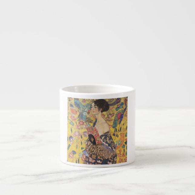 Tasse Expresso Gustav Klimt - Femme fan (Devant)