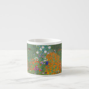 Tasse Expresso Gustav Klimt Fleur Jardin Cottage Nature