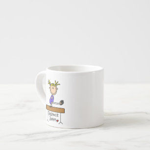 Tasse Expresso Gymnaste Fille Blonde sur Poutre