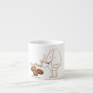 Tasse Expresso Heure du café - Illustration du café mignon