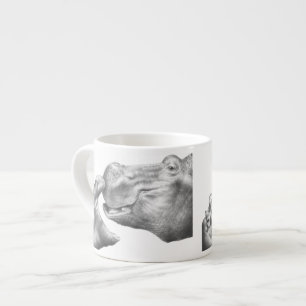 Tasse Expresso Hippopotame et veau