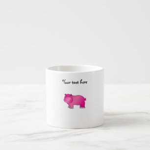 Tasse Expresso Hippopotame rose mignon