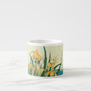 Tasse Expresso Hokusai grasshopper et iris Japon