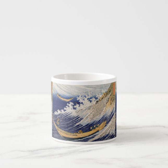 Tasse Expresso Hokusai Ocean Waves Sea Boats (Devant)