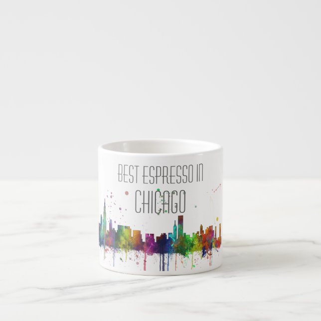 TASSE EXPRESSO HORIZON DE CHICAGO, L'ILLINOIS (Devant)