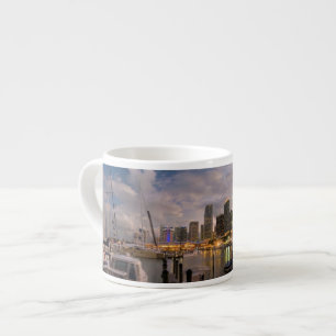 Tasse Expresso Horizon financier de Miami au crépuscule