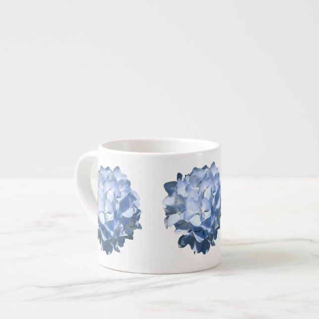 Tasse Expresso Hortensias bleus (Devant gauche)