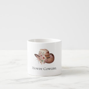 Tasse Expresso Howdy Cowgirl Floral Casquette