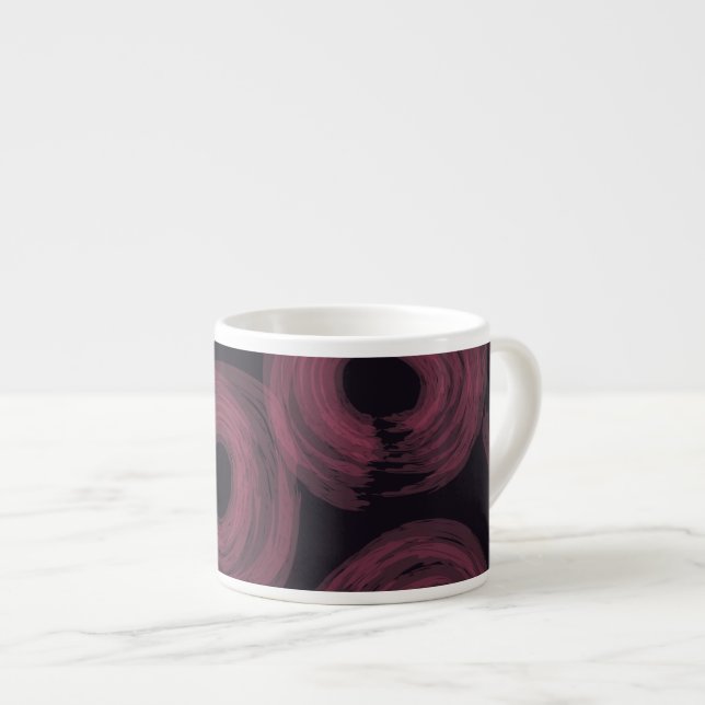 Tasse Expresso Illustration cool, moderne, à la mode aquarelle (Devant droit)