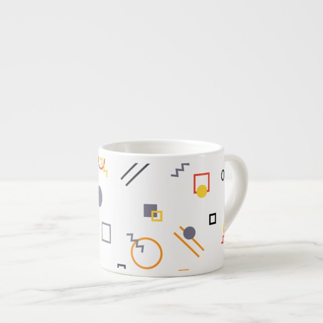 Tasse Expresso Illustration cool, unique, tendance, abstraite urb (Devant droit)