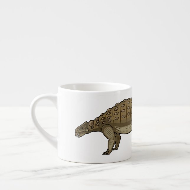 Tasse Expresso Illustration d'Ankylosaurus (Gauche)