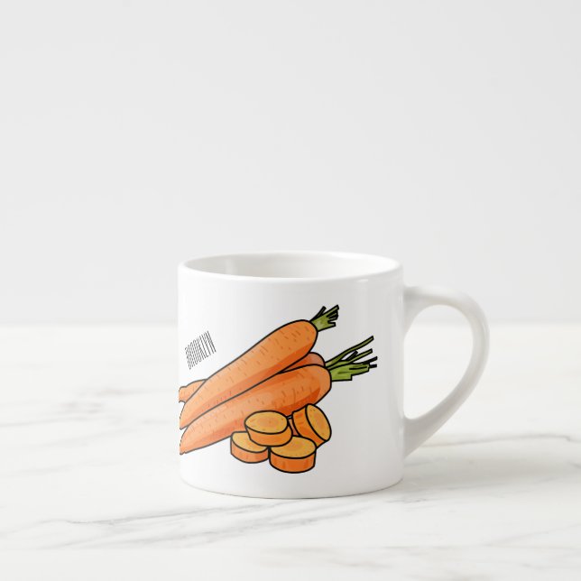 Tasse Expresso Illustration de carotte (Droite)