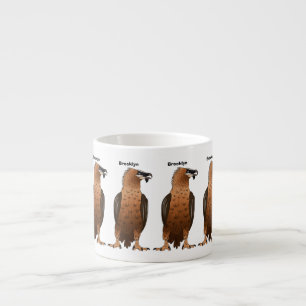 Tasse Expresso Illustration de dessin animé autour du vautour