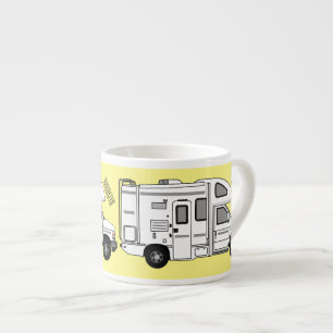 Tasse Expresso Illustration de dessin animé Campervan