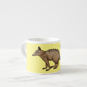 Tasse Expresso Illustration de dessin animé joyeux numbat