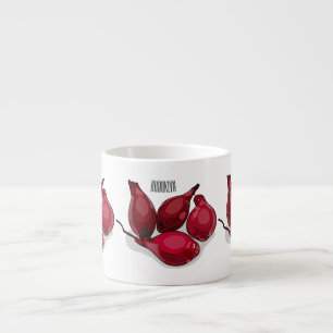 Tasse Expresso Illustration de dessin animé Shallot