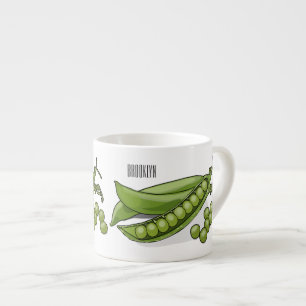Tasse Expresso Illustration de dessin de pois