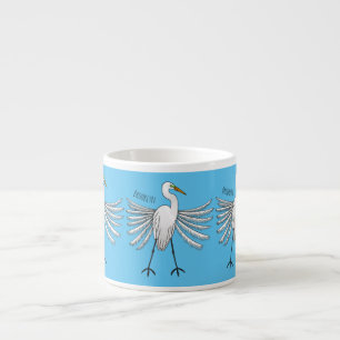 Tasse Expresso Illustration de dessin d'oiseau de grand feu