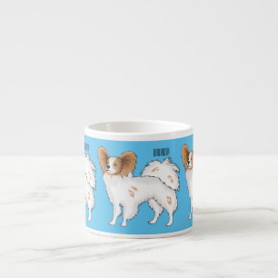 Tasse Expresso Illustration de dessin pour chien de Papillon