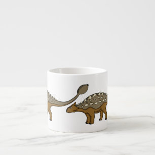 Tasse Expresso Illustration de dinosaure blindé Ankylosaurus