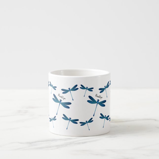 Tasse Expresso Illustration de dragonfly (Devant)
