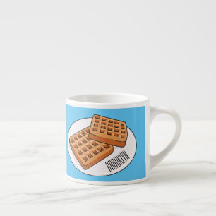Tasse Expresso Illustration de gaufre