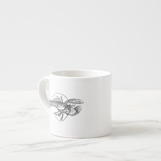 Tasse Expresso Illustration de homard (Devant gauche)