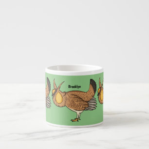 Tasse Expresso Illustration de la bande dessinée de poulet de pra